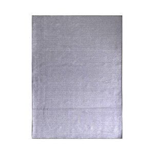 Modern Şönil Dokuma Halı Salon Halısı Kaymaz Tabanlı Açık Gri 120x160 cm