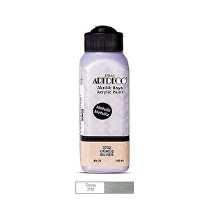 Akrilik Boya 140 Ml Renk Seçmeli Canlı Ve Pastel Gümüş