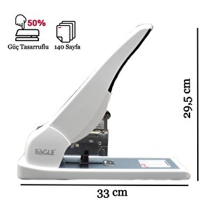 Güç Tasarruflu Profesyonel Kollu Zımba Makinesi 140 Sayfa Diker Tyfst844
