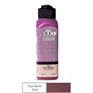Akrilik Boya 140 Ml Renk Seçmeli Canlı Ve Pastel Koyu Bordo