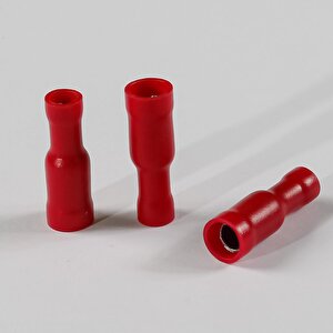 1,5mm Dişi Terminali İzoleli Kırmızı Kablo Ucu ( 200 Adet )