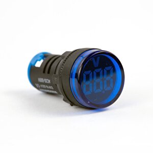 Ew16-22lv-m 22mm Led Voltmetre (24/550v-mavi̇)
