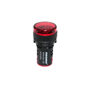 Eurowest Ew16-22lv-k Led Voltmetre (22mm - 24-550v - Kırmızı)