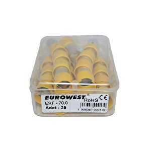 Eurowest Erf-70.0 Fransiz Normu İzoleli̇ Sari Kablo Yüksüğü ( 25 Adet )