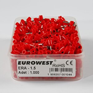 Eurowest Era-1.5 Alman Normu İzoleli̇ Kirmizi Kablo Yüksüğü (1000 Adet )