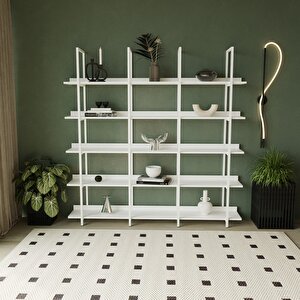 Loft Kitaplık Beyaz