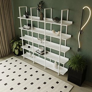 Loft Kitaplık Beyaz
