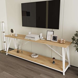 Horizon Konsol Beyaz-Meşe