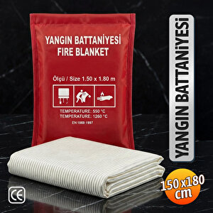 Yangın Söndürme Battaniyesi 150 X 180 Cm Ce Sertifikalı