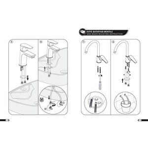 Eca Luna Yüksek Tip Lavabo Bataryası 102108949