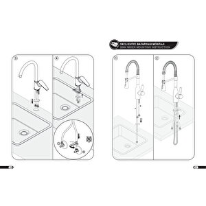 Eca Luna Yüksek Tip Lavabo Bataryası 102108949