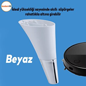 Clara Mobilya Kanepe Sehpa Tv Ünitesi Baza Koltuk Ayağı Beyaz Renk 15 Cm Ayakları