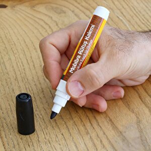 Mobilya Rötuş Kalemi Ahşap Masa Sehpa Dolap Kalemi Çizik Giderici Çatlak Kapatıcı Siyah