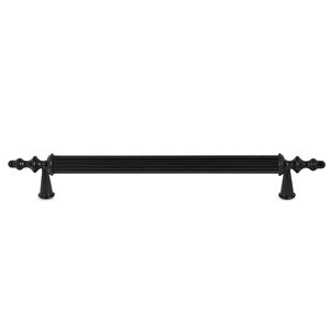 Ovacık Çekmece Dolap Kapak Kulpu Kulbu 128 Mm Mat Siyah Metal Kulp (10 Adet)