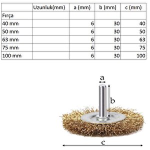 Pimli Daire Tel Fırça Matkap Uyumlu Temizleme Fırçası (5'li Set)