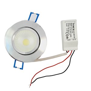 5 Watt Led Spot Trafolu Krom Kasa Beyaz Işik (yce-n5) (2 Adet)