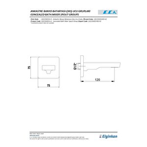 Eca Ankastre Banyo Bataryası Çıkış Ucu 102159201h-k