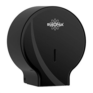Rulopak Modern Mini Jumbo Tuvalet Kağıdı Dispenseri Siyah