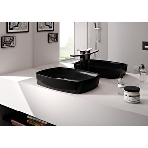 Eca Tiera Yüksek Tip Lavabo Bataryası Mat Siyah 102188002c1