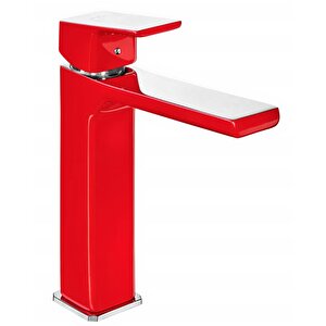 Eca Tiera Orta Boy Lavabo Bataryası- Krom Kırmızı 103388003