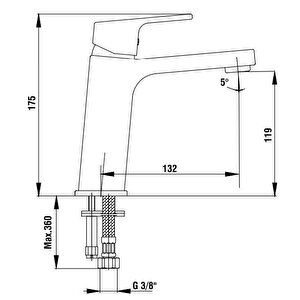 Eca Tiera Lavabo Bataryası- Krom Beyaz 104808989