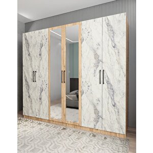 Alessi 6 Kapaklı Dolap Gardırop Çbmd Montaj Dahil