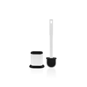 Rulopak Oval Elite Silikon Tuvalet Fırçası Siyah