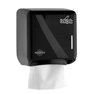 Tekçek Mini Tuvalet Kağıdı Dispenseri Siyah