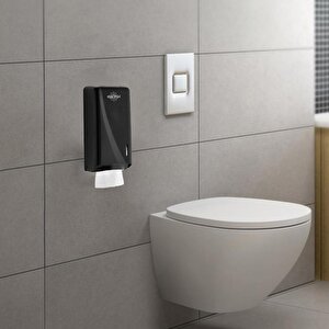 Rulopak Tekçek Maxi Tuvalet Kağıdı Dispenseri Siyah