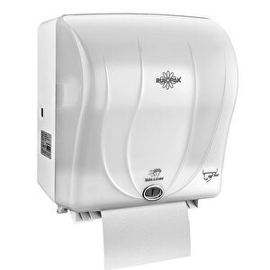 Sensörlü Kağıt Havlu Dispenseri 26 Cm Transparan Beyaz