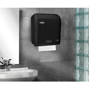 Rulopak Autocut Kağıt Havlu Dispenseri 21 Cm Siyah