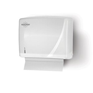 Rulopak Modern Z Katlama Kağıt Havlu Dispenseri 200'lü Transparan Beyaz