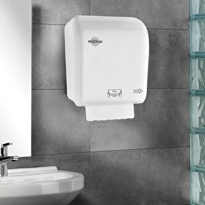 Autocut Kağıt Havlu Dispenseri 21 Cm Beyaz