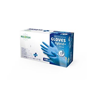Pe Eldiven Tek Kullanımlık Pudrasız  100 Lü M Beden (mavi)
