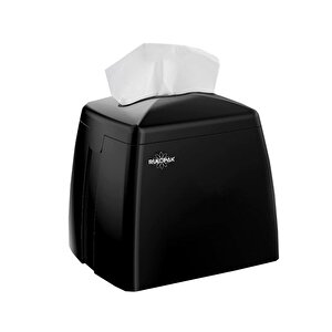 Rulopak Tekçek Midi Peçete Dispenseri Siyah
