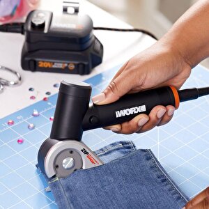 Worx Wx745.9 Makerx 20volt Profesyonel 38mm Kumaş, Deri, Karton Kesici (akü Dahil Değildir)