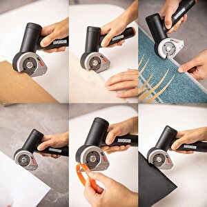 Worx Wx745.9 Makerx 20volt Profesyonel 38mm Kumaş, Deri, Karton Kesici (akü Dahil Değildir)