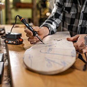 Worx Wx744.9 Makerx 20volt Profesyonel Dijital Lehim Tabancası + 12 Aksesuar (akü Dahil Değildir)