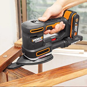 Worx Wx820 20volt 2.0ah. Li-ion Profesyonel Devir Ayarlı Çok Amaçlı Şarjlı Zımpara