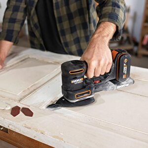 Worx Wx820 20volt 2.0ah. Li-ion Profesyonel Devir Ayarlı Çok Amaçlı Şarjlı Zımpara