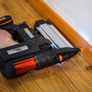 Worx Wx840 20volt/2.0ah. Li-ion Şarjlı Profesyonel 16-40mm Zımba Ve 15-50mm Çivi Çakma + 2900 Adet Yedek Zımba Ve Çivi