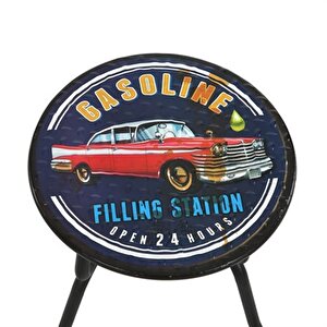 Vitale Gasoline Metal Tabure Ak.gm0007