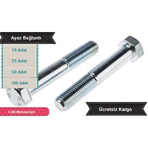 Ayaz M8x120 Çelik Civata 50 Adet 1 Kutu Galvanizli