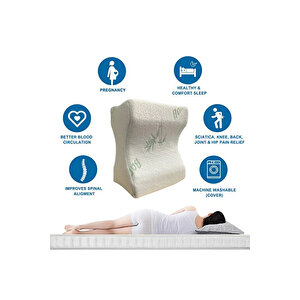 Visco Yastık Bambu Yastık Ortopedik Bacak Arası Yastığı Destekli Ortopedik Avokado Yastık