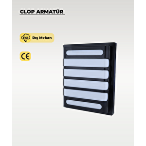 30w Komet Led Armatür Siyah Kasa Beyaz Işık