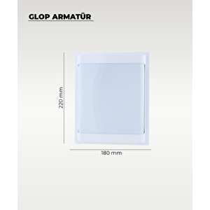 30 W Carpo Beyaz Plastik Led Glop Beyaz Işık