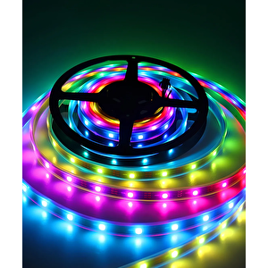 İç Mekan 3 Çip Şerit Led Rgb 5mt