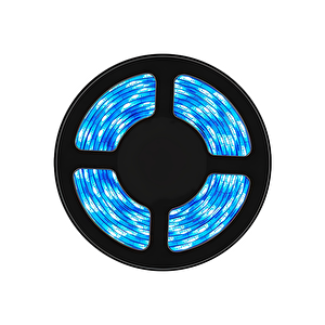 28x35 İç Mekan 3 Çip Şerit Led Mavi Işık 5mt