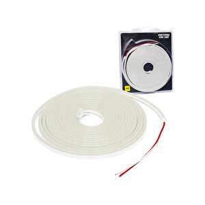 12v Neon Led 6x12 Beyaz Işık 5mt