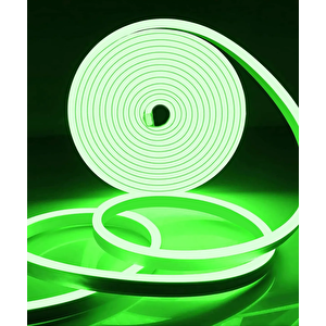 12v Neon Led 6x12 Yeşil Işık 5mt